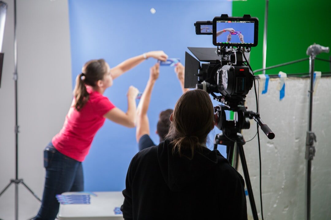 filmmaker directing scene