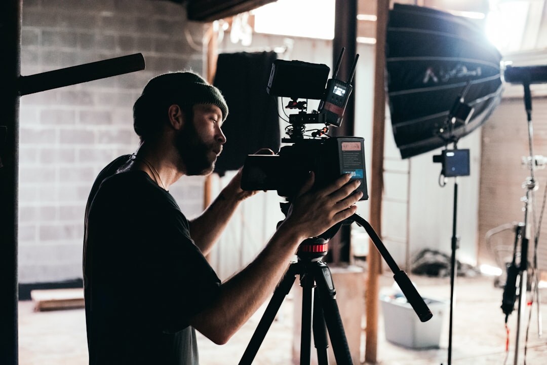 cinematographer with camera